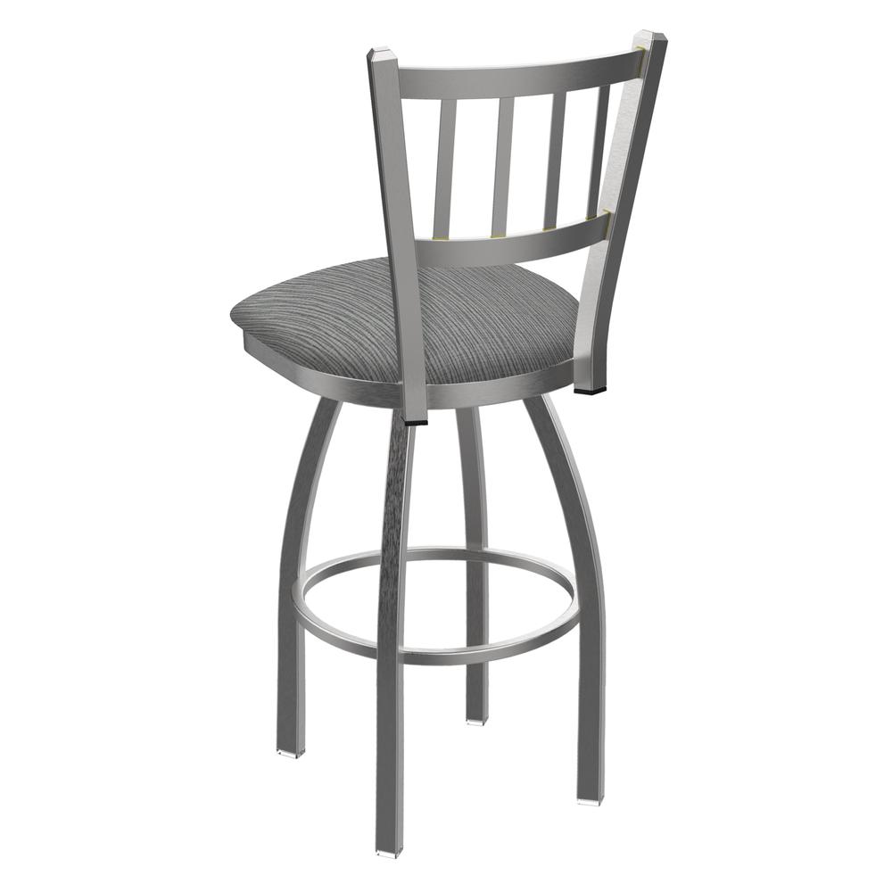 810 Contessa Stainless Steel 25" Swivel Counter Stool with Graph Alpine Seat. Picture 2