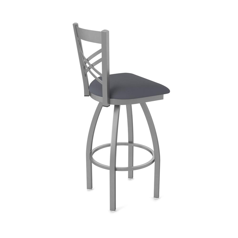 820 Catalina Stainless Steel 25" Swivel Counter Stool with Canter Storm Seat. Picture 2