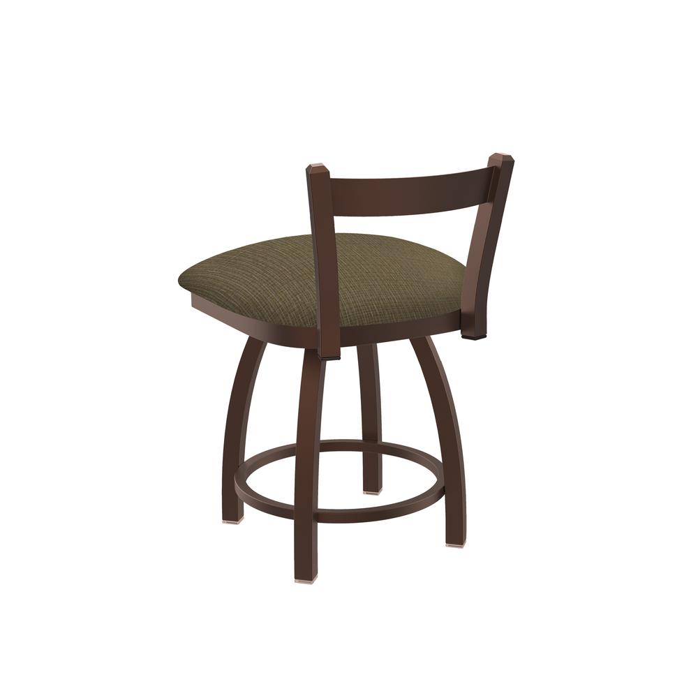 821 Catalina 18" Low Back Swivel Vanity Stool with Bronze Finish and Graph Cork Seat. Picture 2