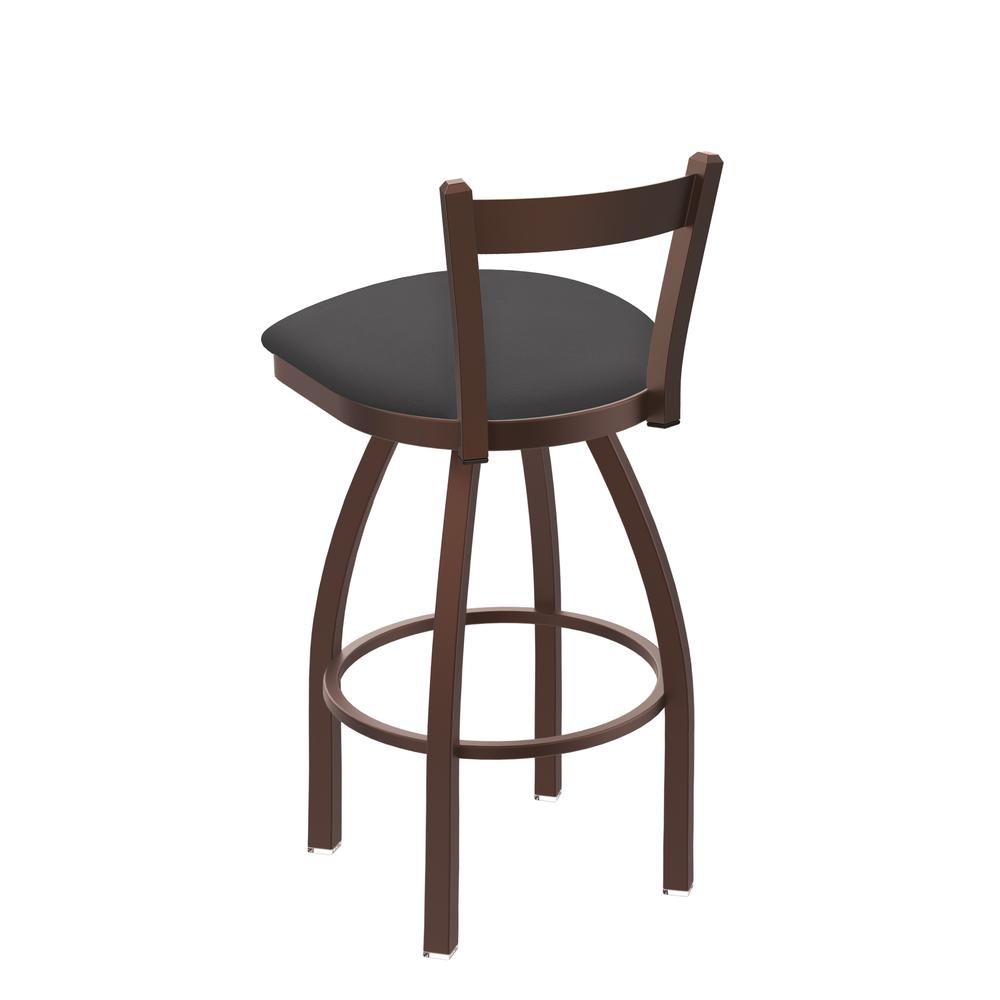821 Catalina 30" Low Back Swivel Bar Stool with Bronze Finish and Canter Storm Seat. Picture 2