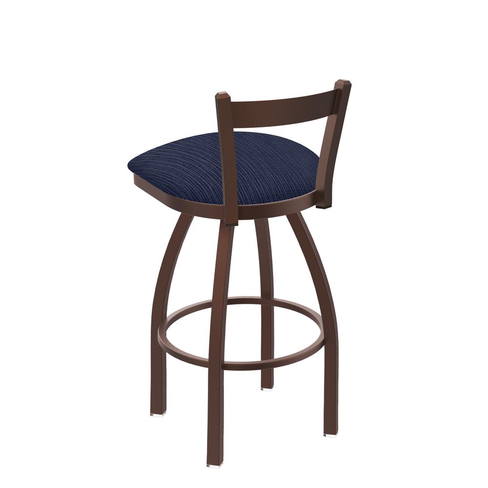 821 Catalina 30" Low Back Swivel Bar Stool with Bronze Finish and Graph Anchor Seat. Picture 2