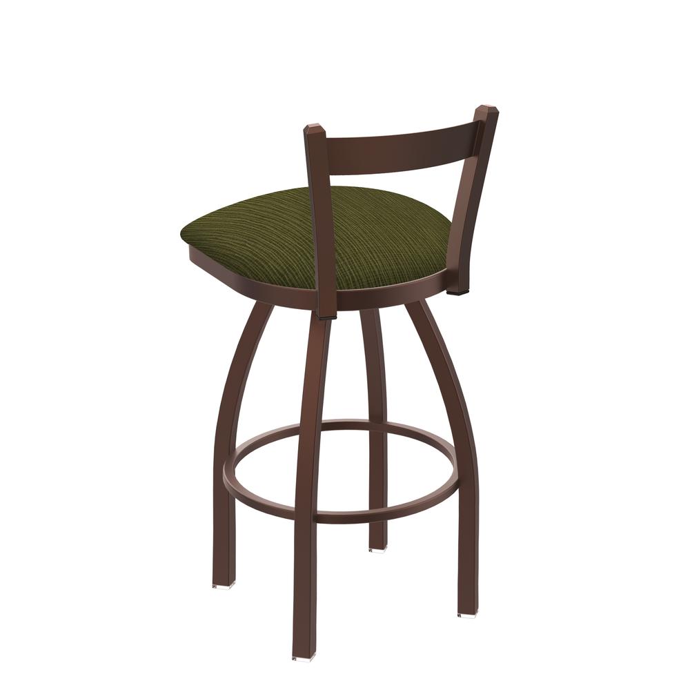 821 Catalina 30" Low Back Swivel Bar Stool with Bronze Finish and Graph Parrot Seat. Picture 2