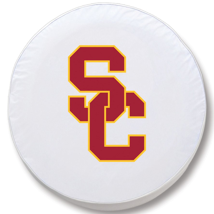 28 x 8 USC Trojans Tire Cover. Picture 1