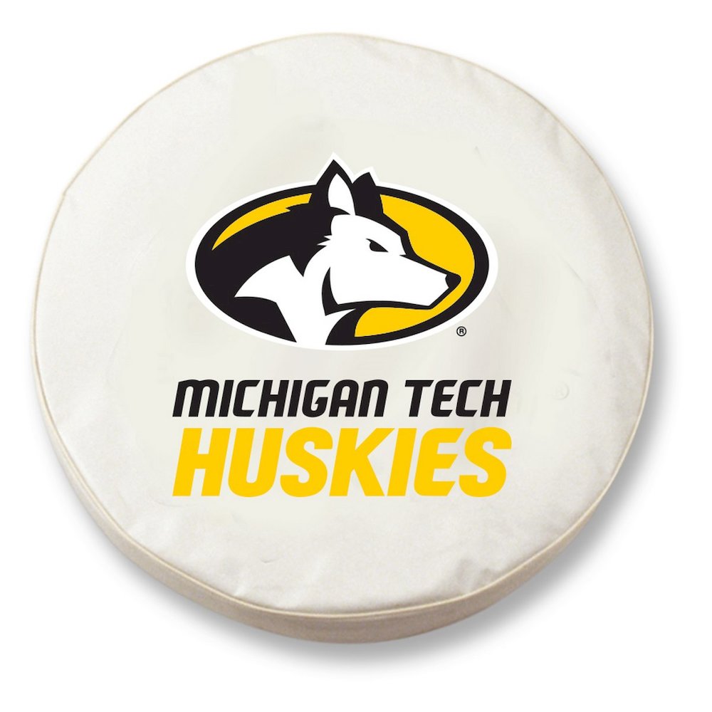 27 x 8 Michigan Tech Tire Cover. Picture 1