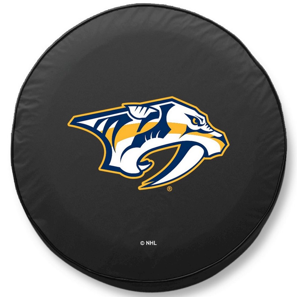 27 x 8 Nashville Predators Tire Cover. Picture 1