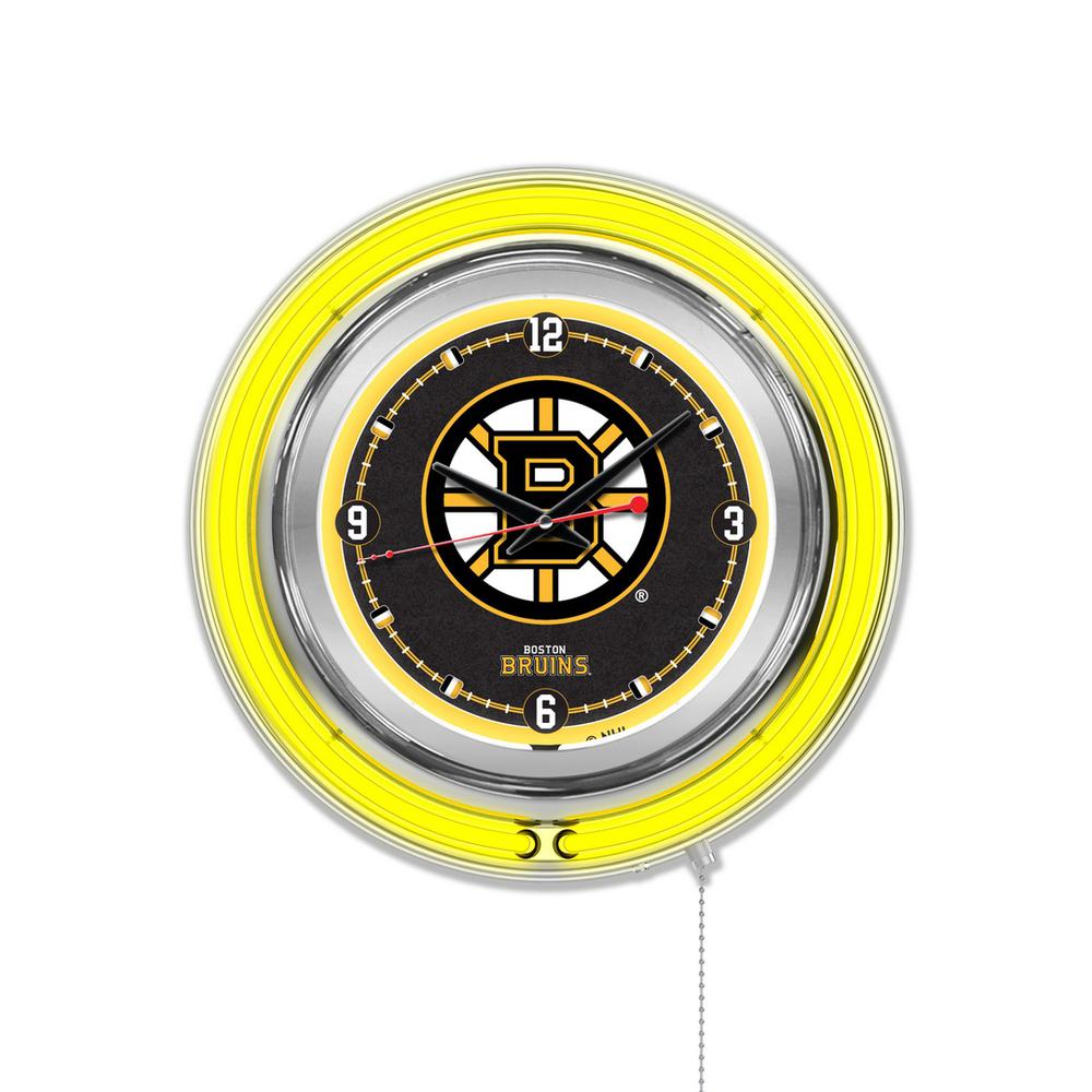 Boston Bruins Neon Clock. Picture 1