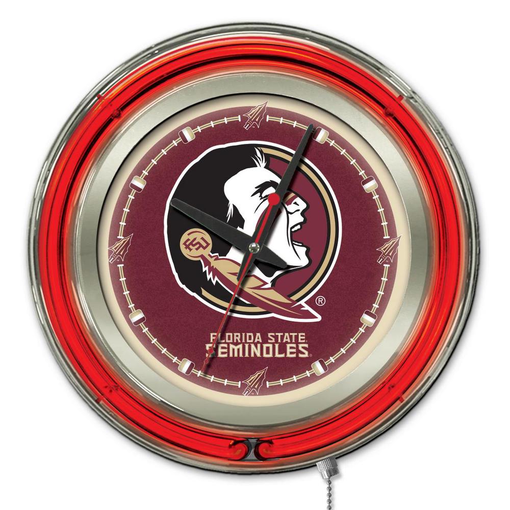 Florida State (Head) Neon Clock. The main picture.