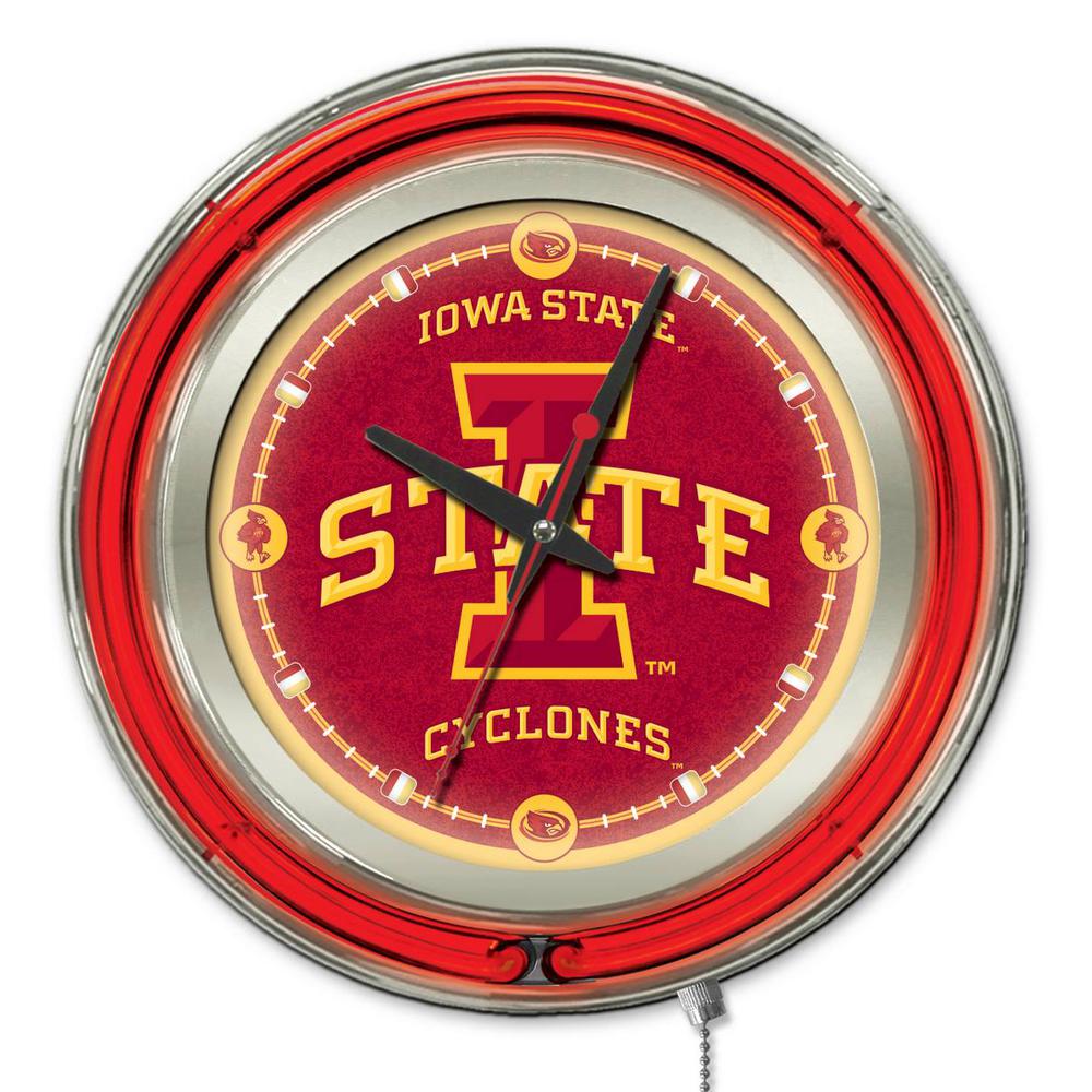 Iowa State Neon Clock. Picture 1