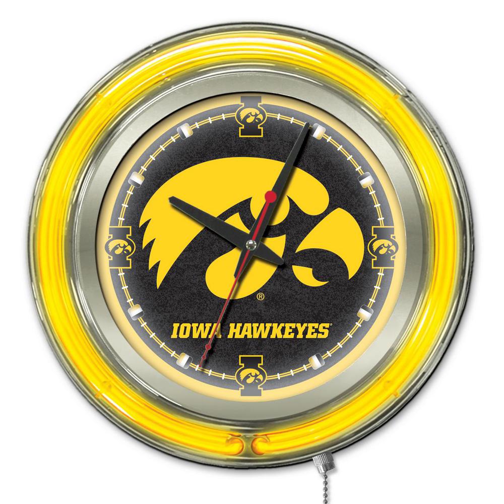 Iowa Neon Clock. Picture 1