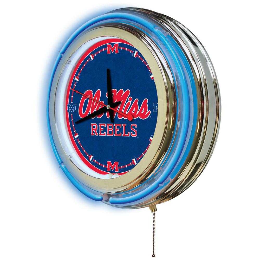 Ole' Miss Neon Clock. Picture 2