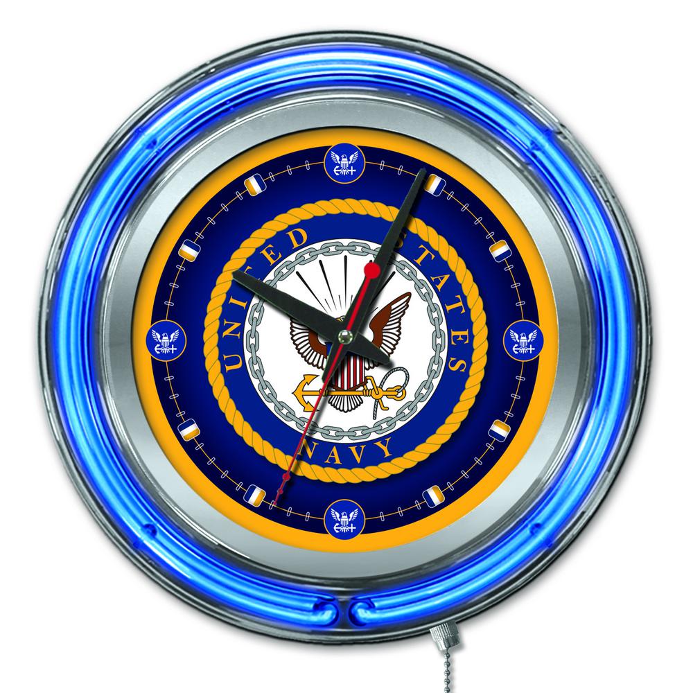 U.S. Navy Neon Clock. The main picture.