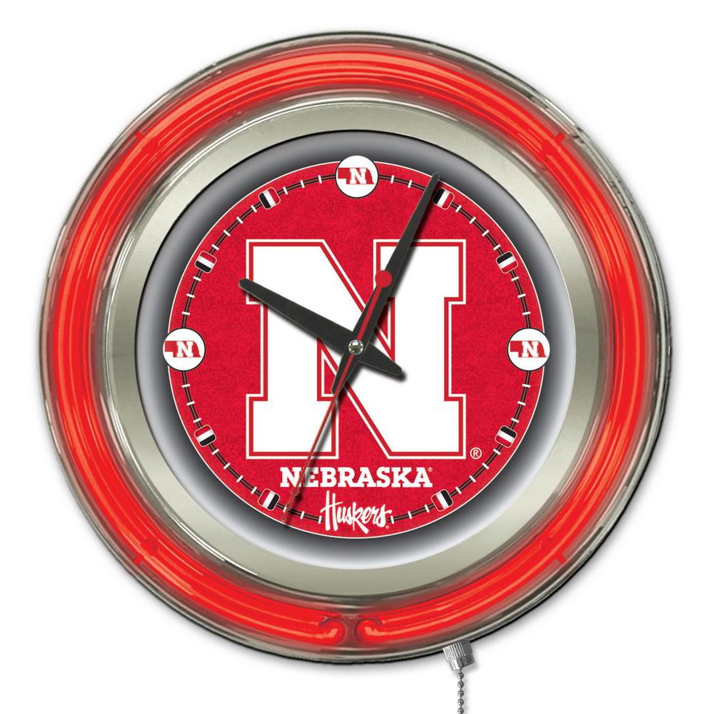 Nebraska Neon Clock. Picture 1