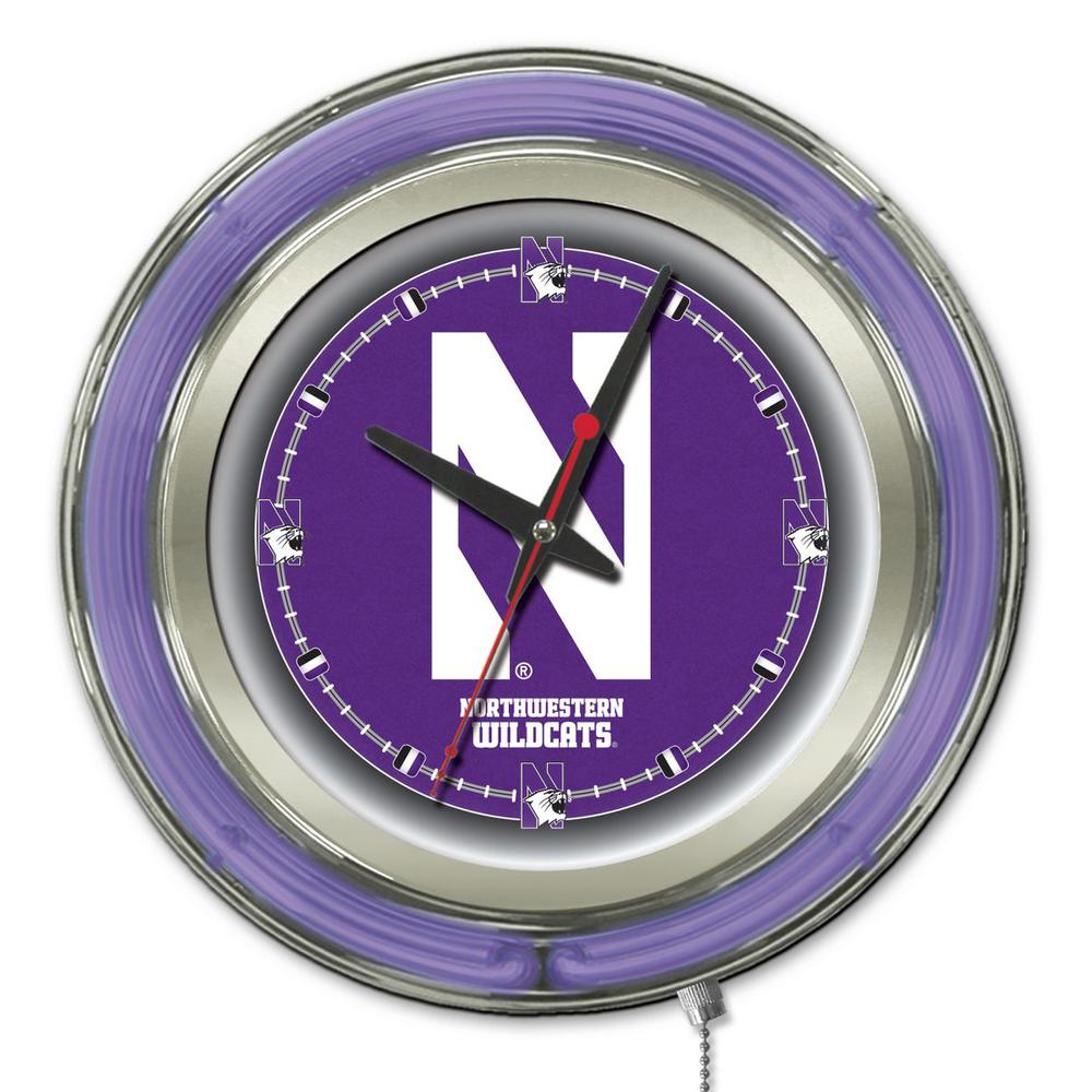 Northwestern Neon Clock. Picture 1