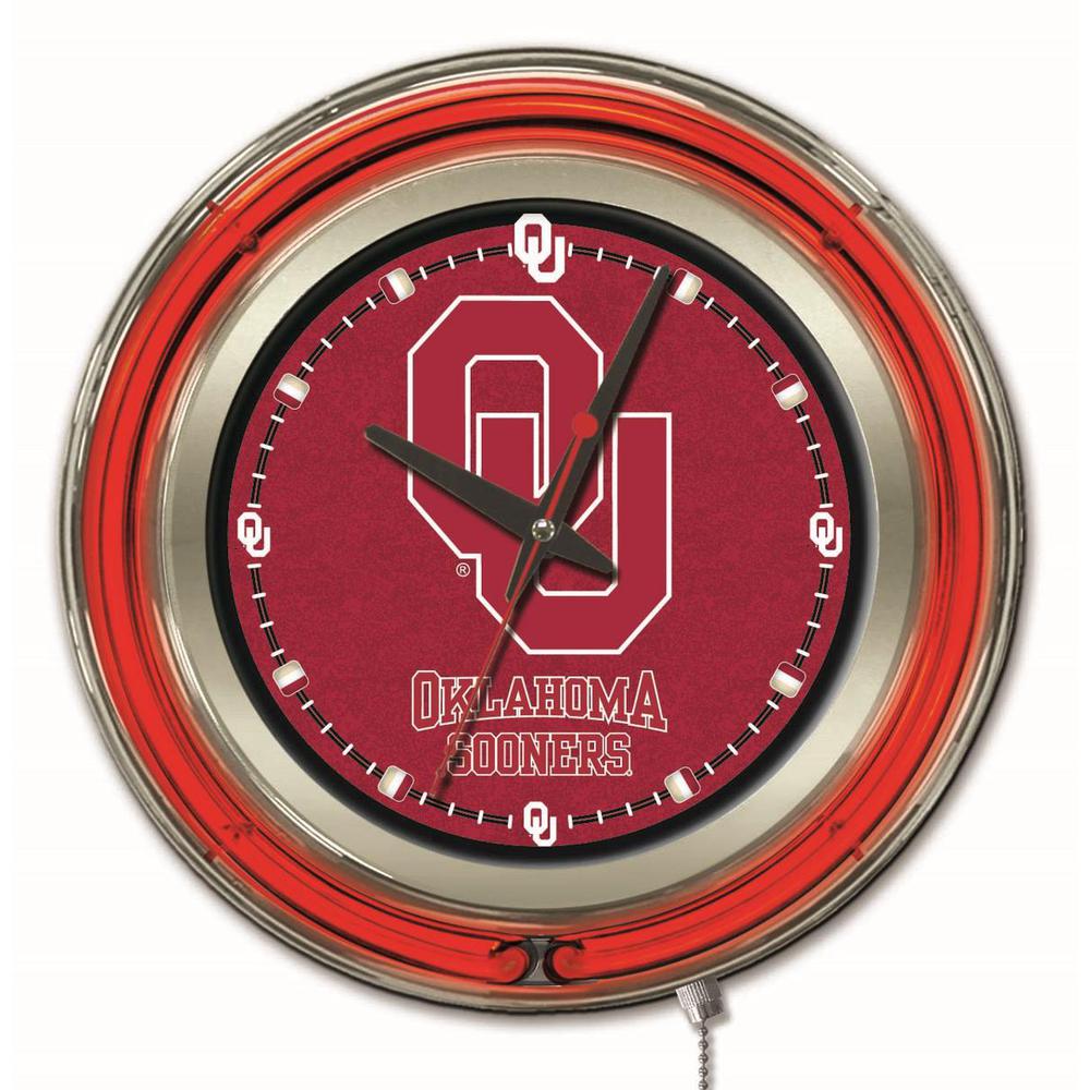 Oklahoma Neon Clock. Picture 1