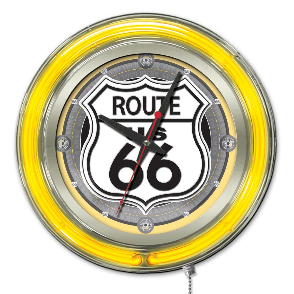 Route 66 Neon Clock. Picture 1