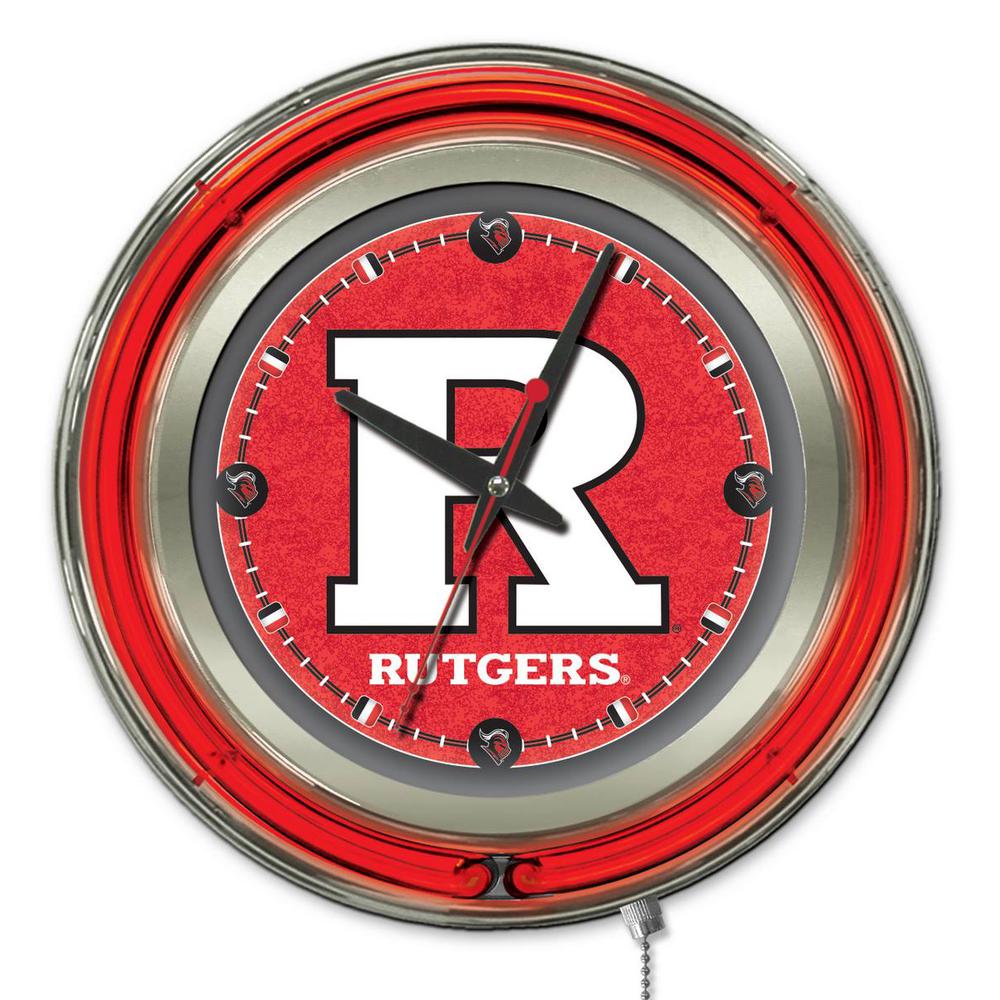 Rutgers Neon Clock. Picture 1