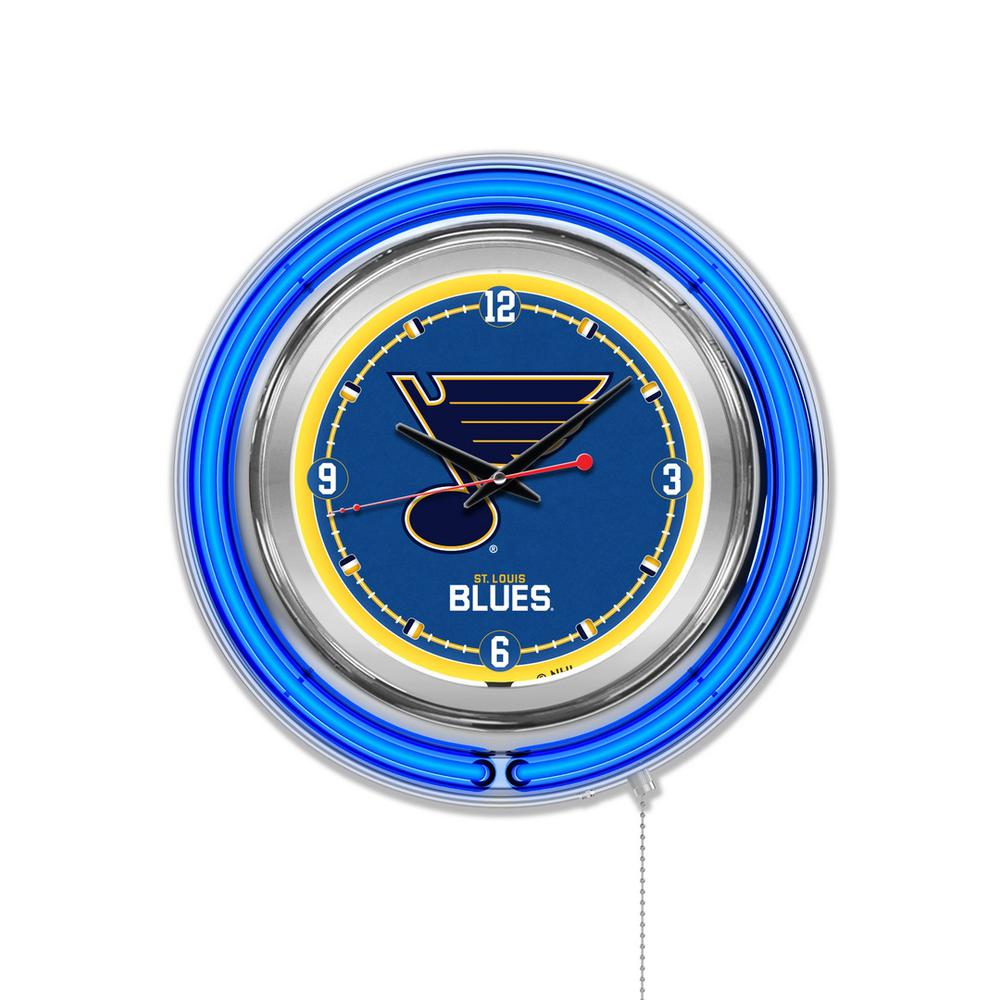 St Louis Blues Neon Clock. Picture 1