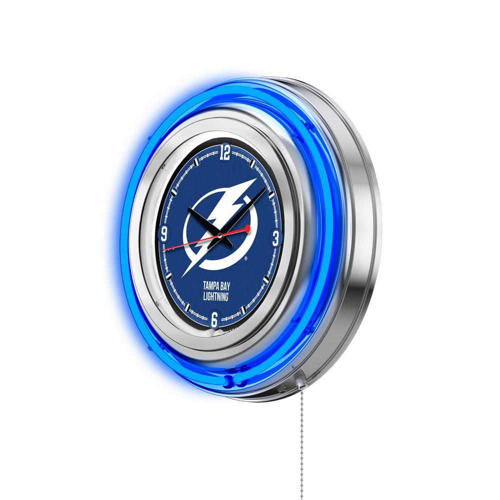 Tampa Bay Lightning Neon Clock. Picture 2