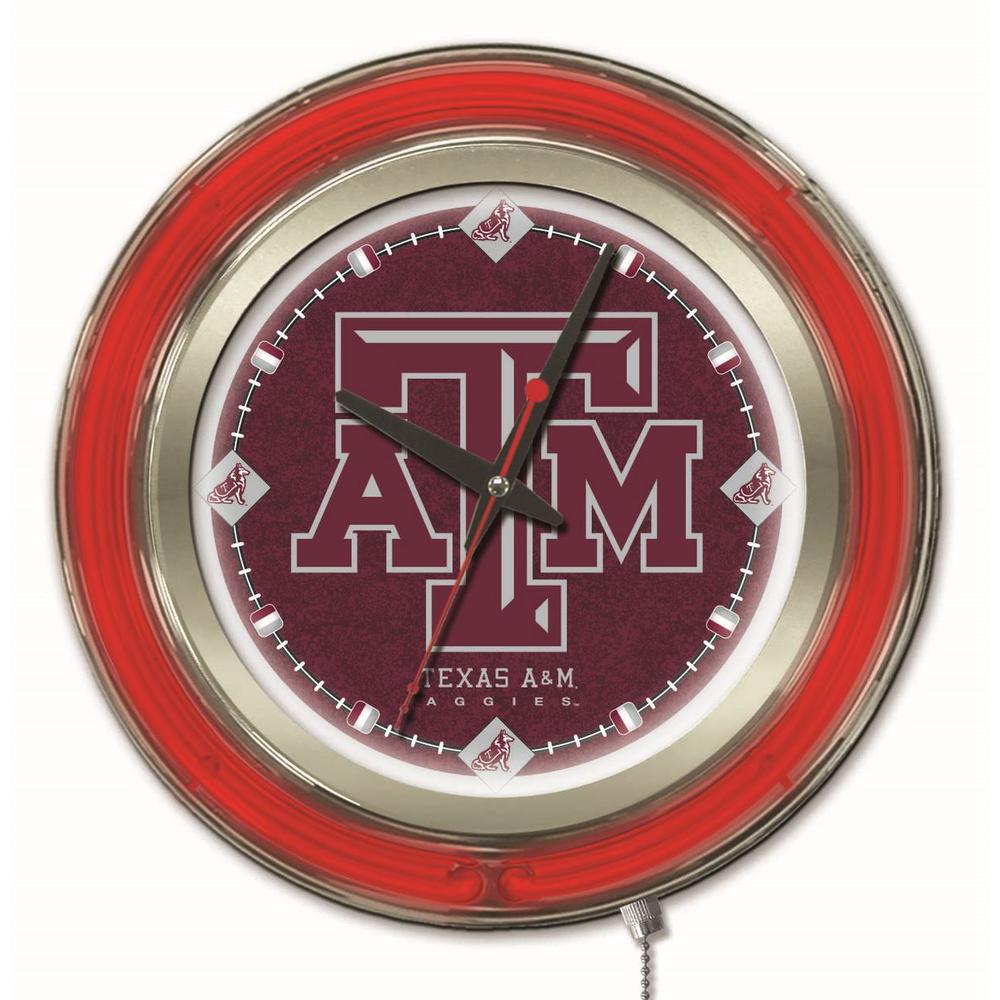 Texas A&M Neon Clock. Picture 1