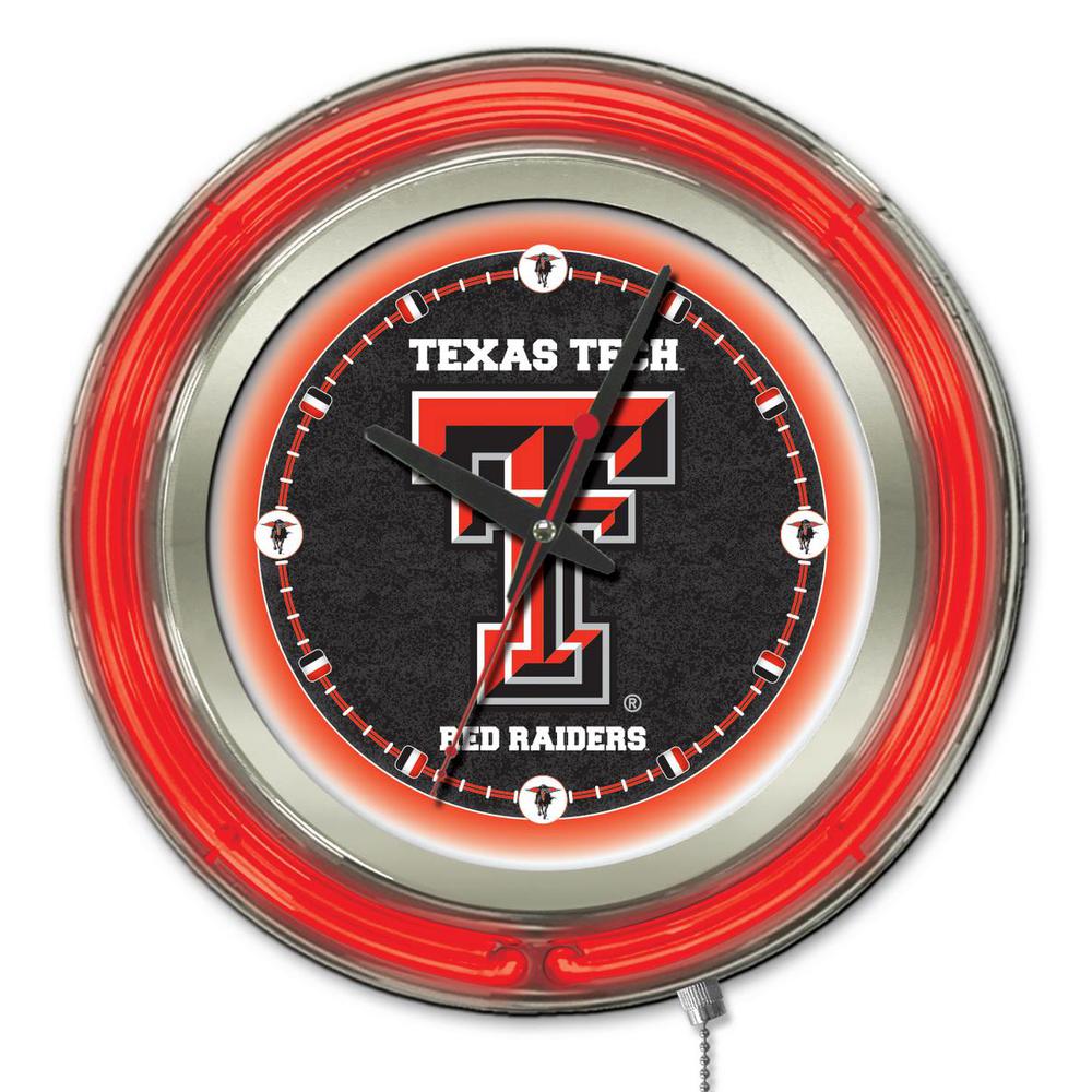 Texas Tech Neon Clock. Picture 1