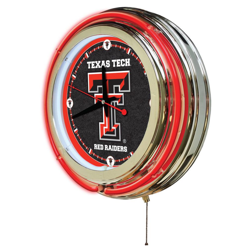 Texas Tech Neon Clock. Picture 2