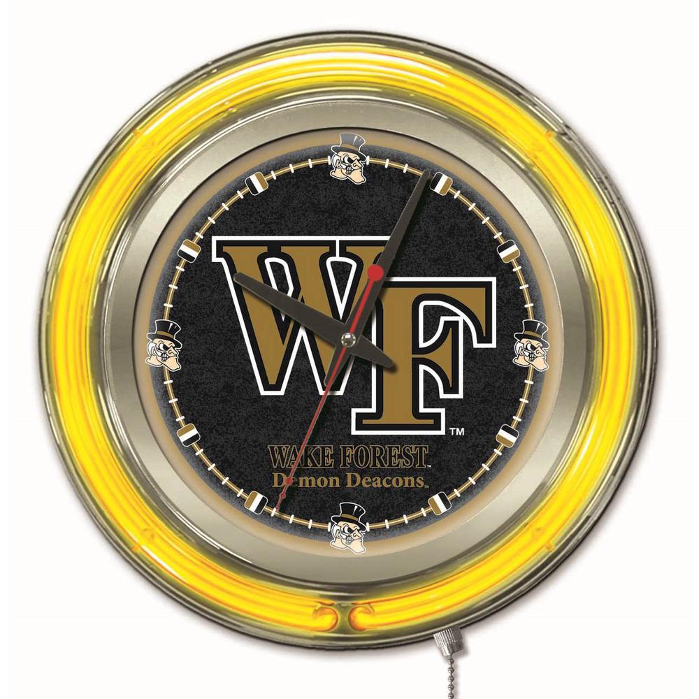 Wake Forest Neon Clock. Picture 1