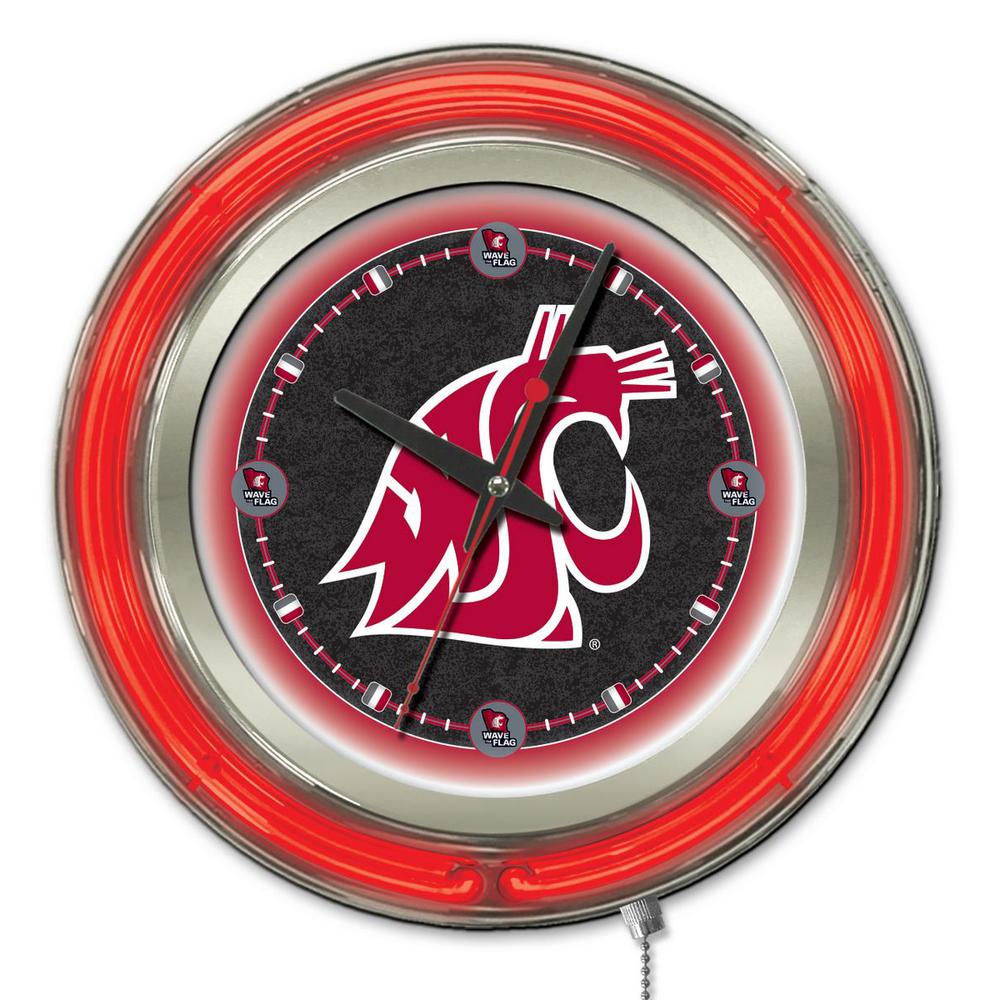 Washington State Neon Clock. Picture 1