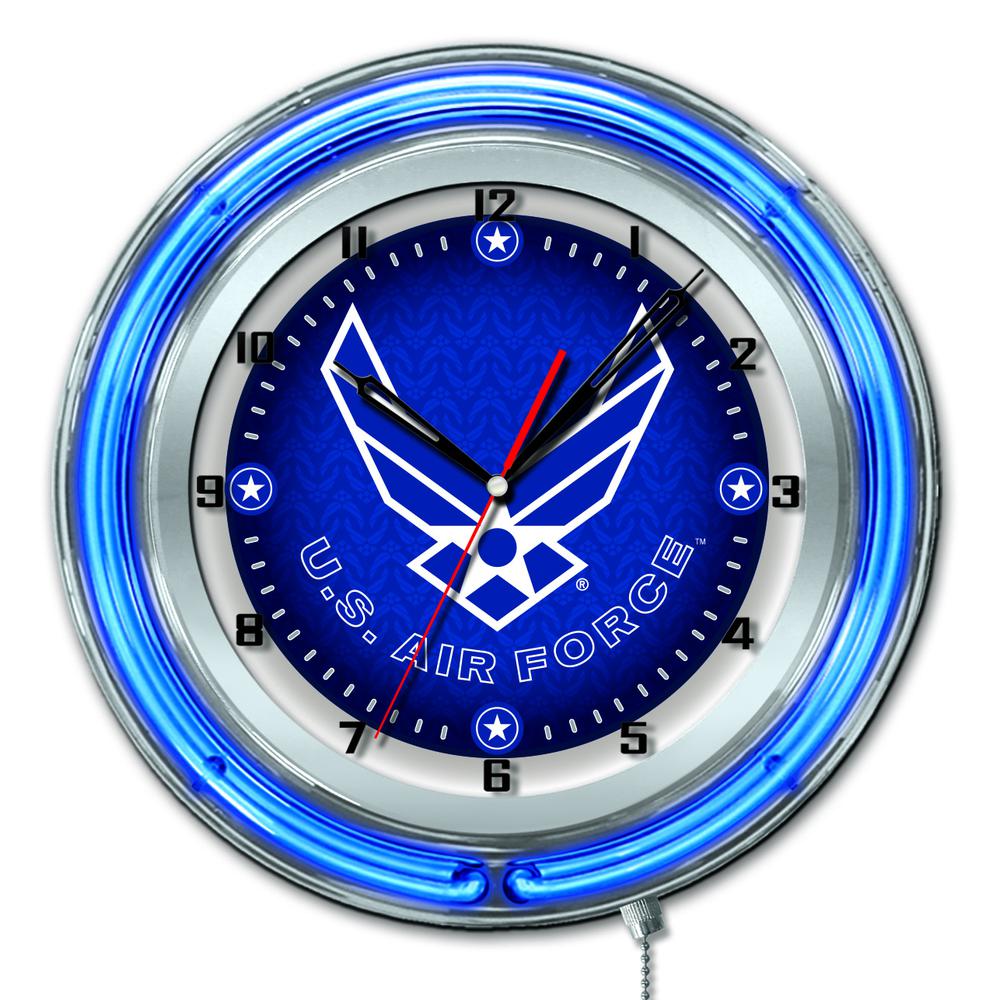 U.S. Air Force 19" Neon Clock. Picture 1