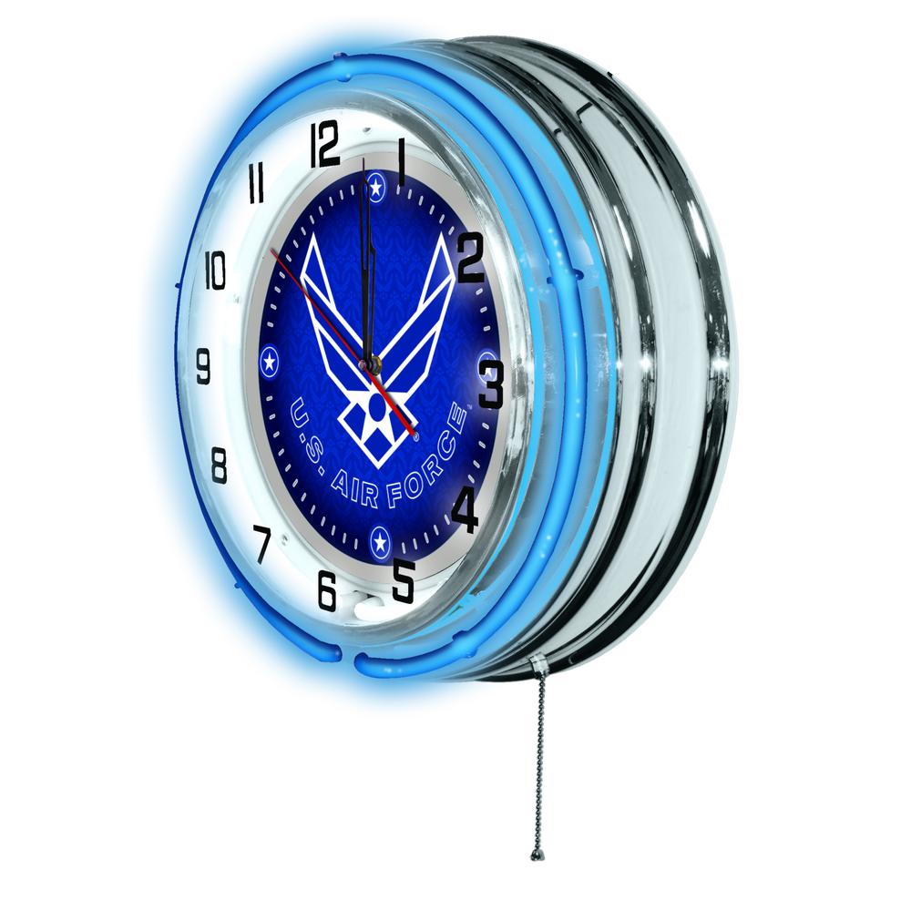 U.S. Air Force 19" Neon Clock. Picture 2