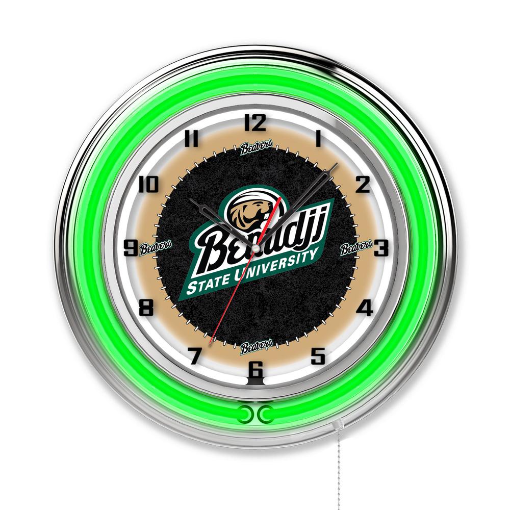 Bemidji State 19" Neon Clock. Picture 1