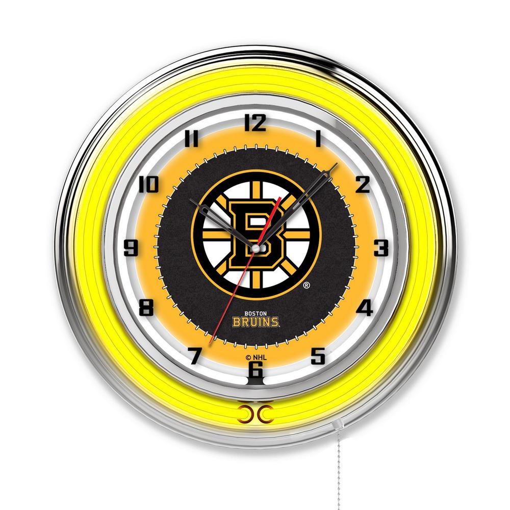 Boston Bruins 19" Neon Clock. Picture 1