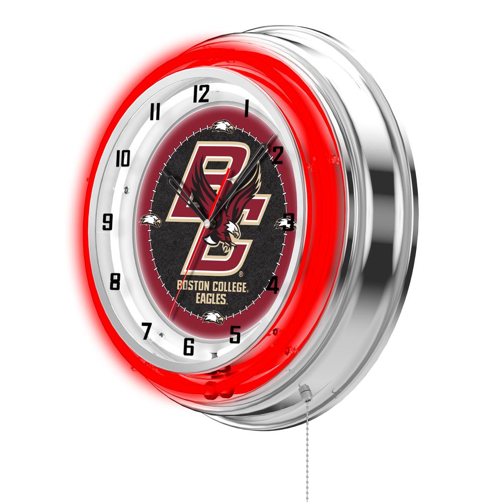 Boston College 19" Neon Clock. Picture 2
