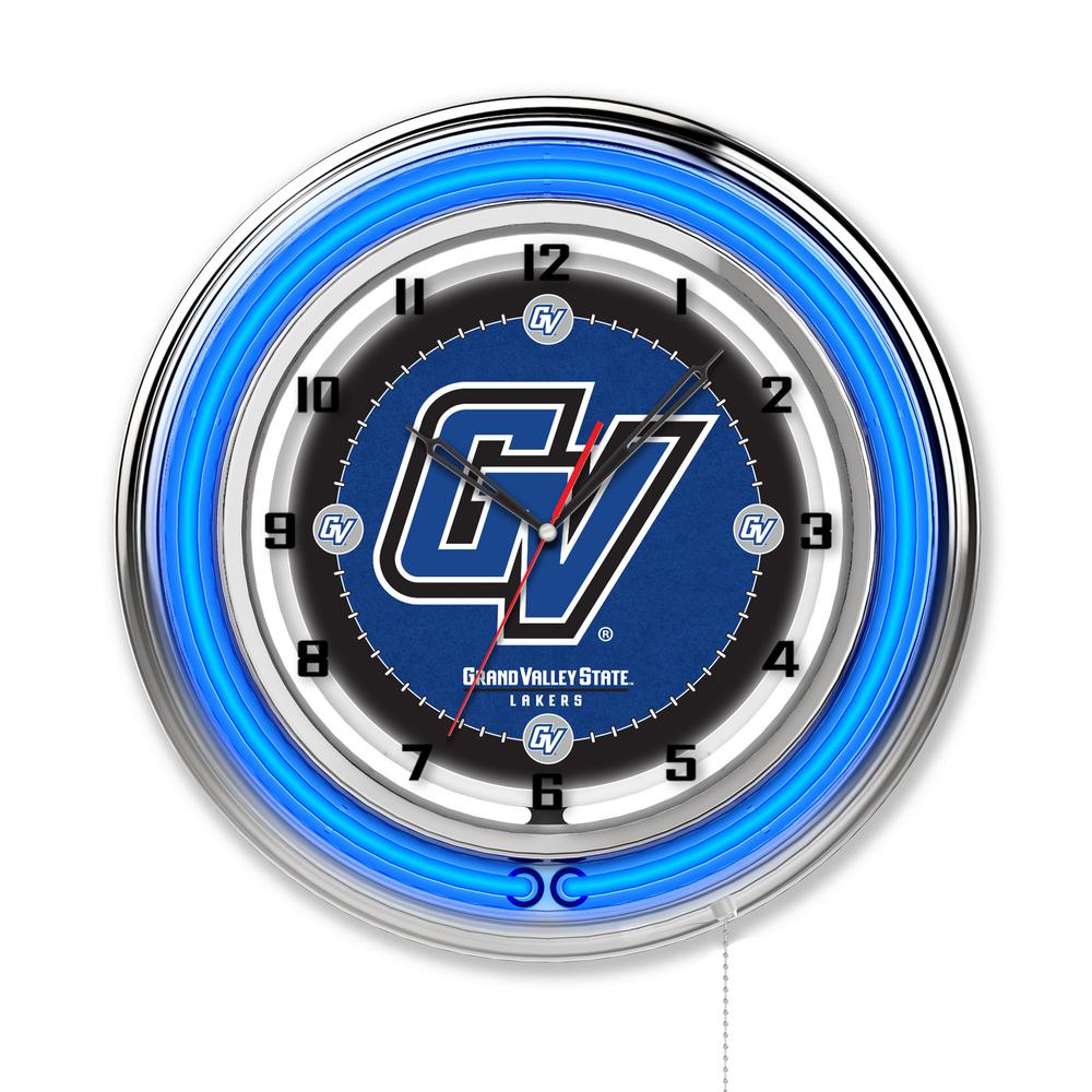 Grand Valley State 19" Neon Clock. Picture 1