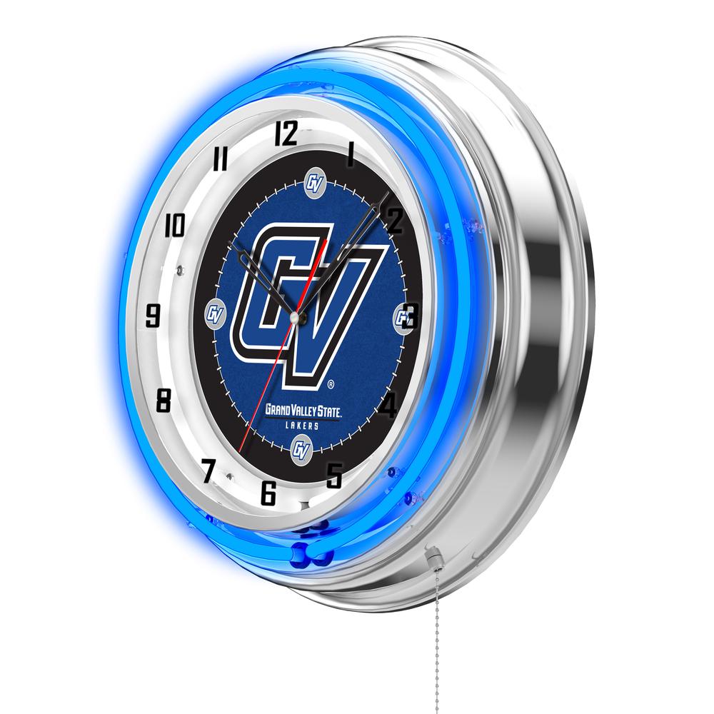 Grand Valley State 19" Neon Clock. Picture 2