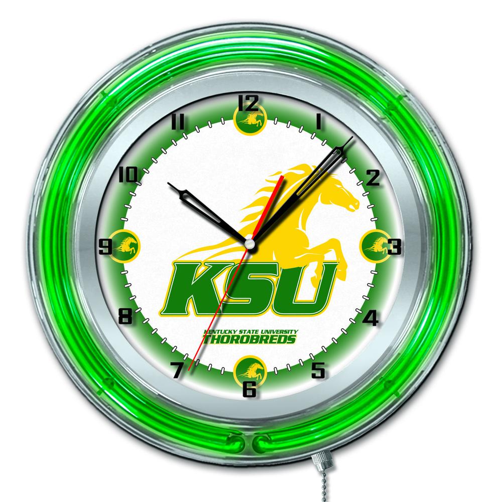 Kentucky State University 19" Neon Clock. Picture 1