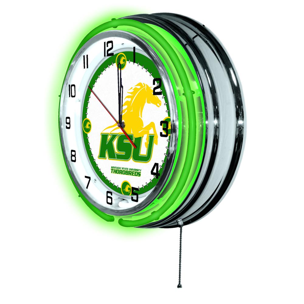 Kentucky State University 19" Neon Clock. Picture 2