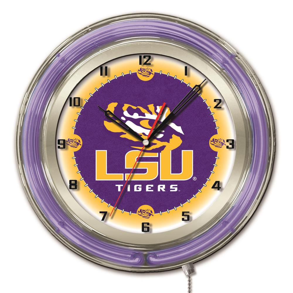 Louisiana State 19" Neon Clock. Picture 1