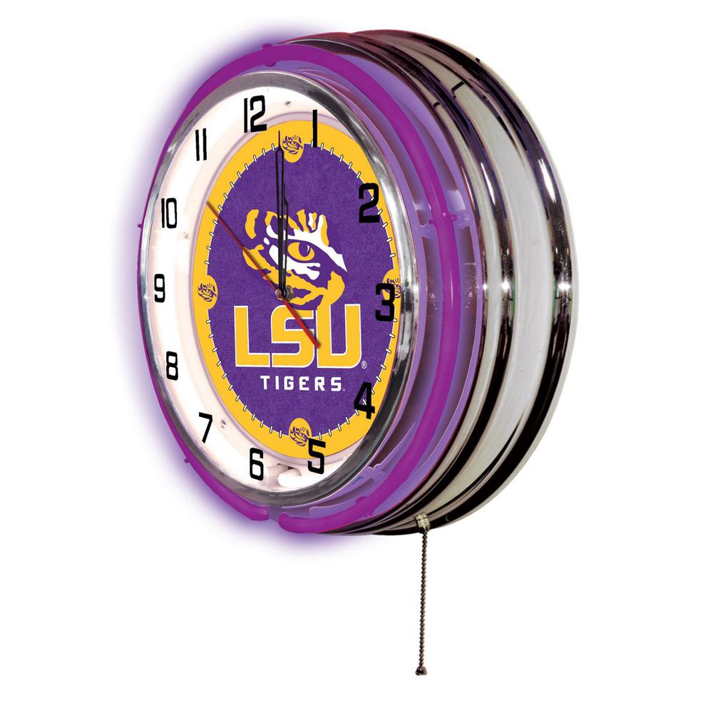 Louisiana State 19" Neon Clock. Picture 2