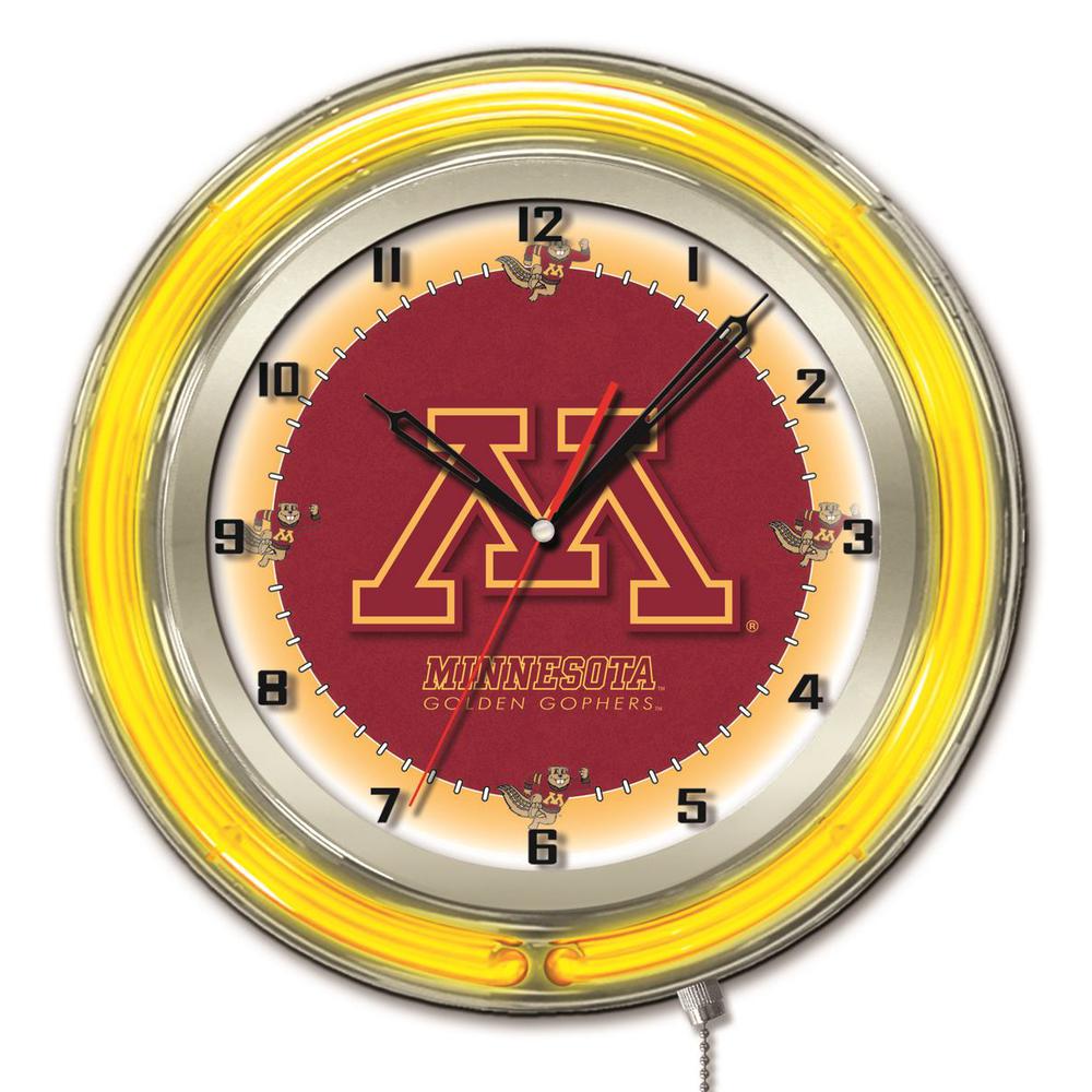 Minnesota 19" Neon Clock. Picture 1