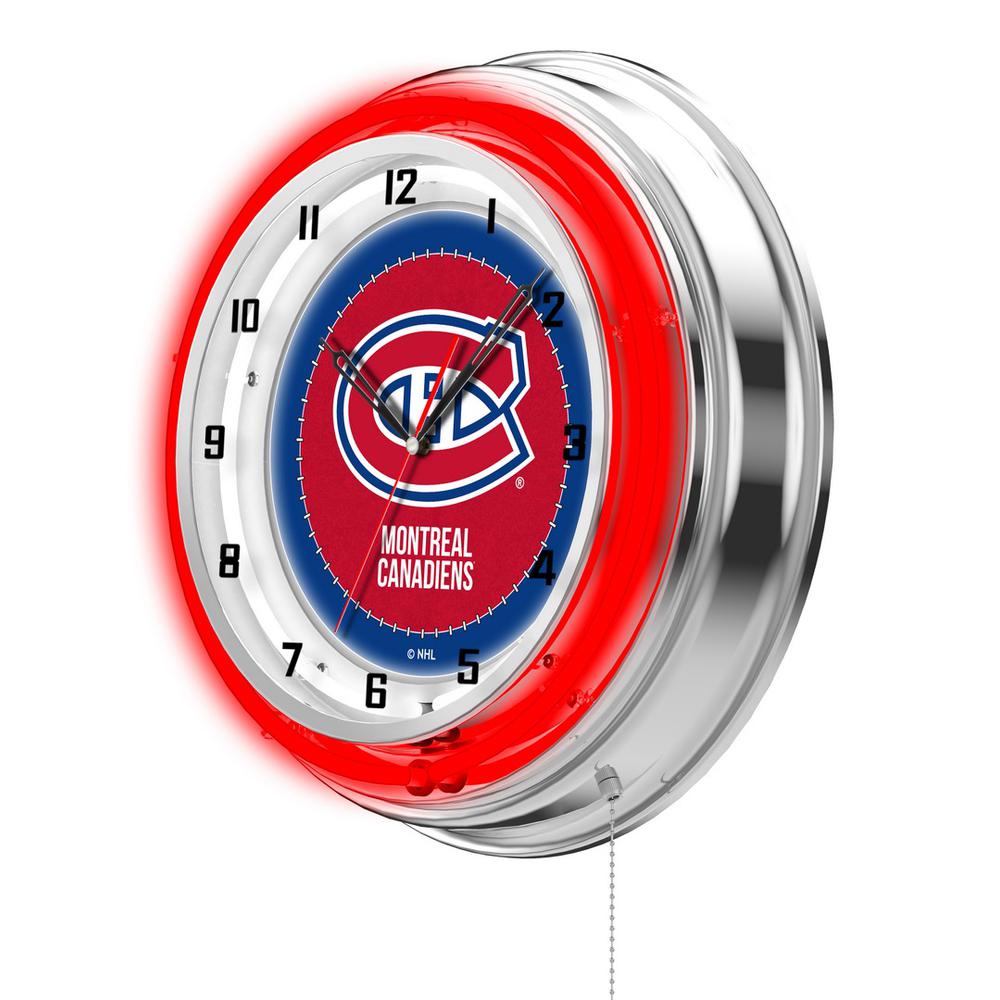 Montreal Canadiens 19" Neon Clock. Picture 2