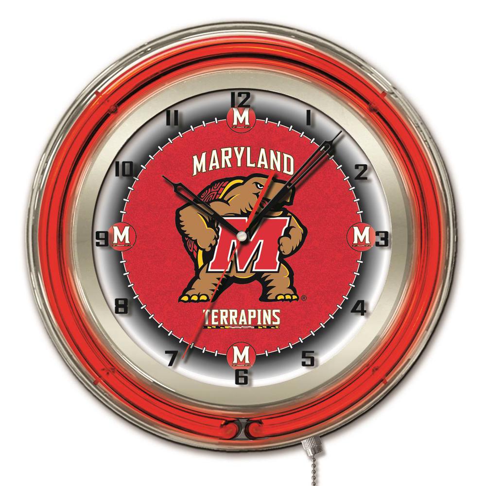 Maryland 19" Neon Clock. Picture 1