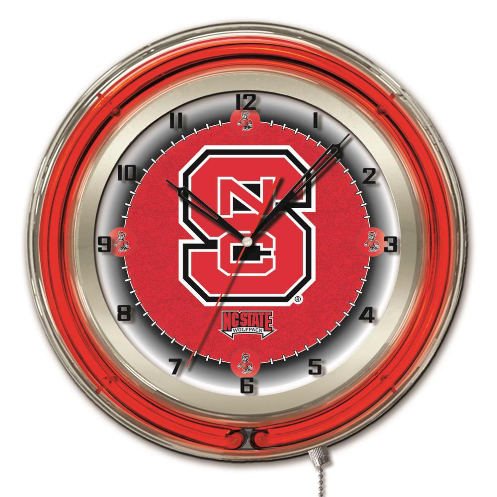 North Carolina State 19" Neon Clock. Picture 1