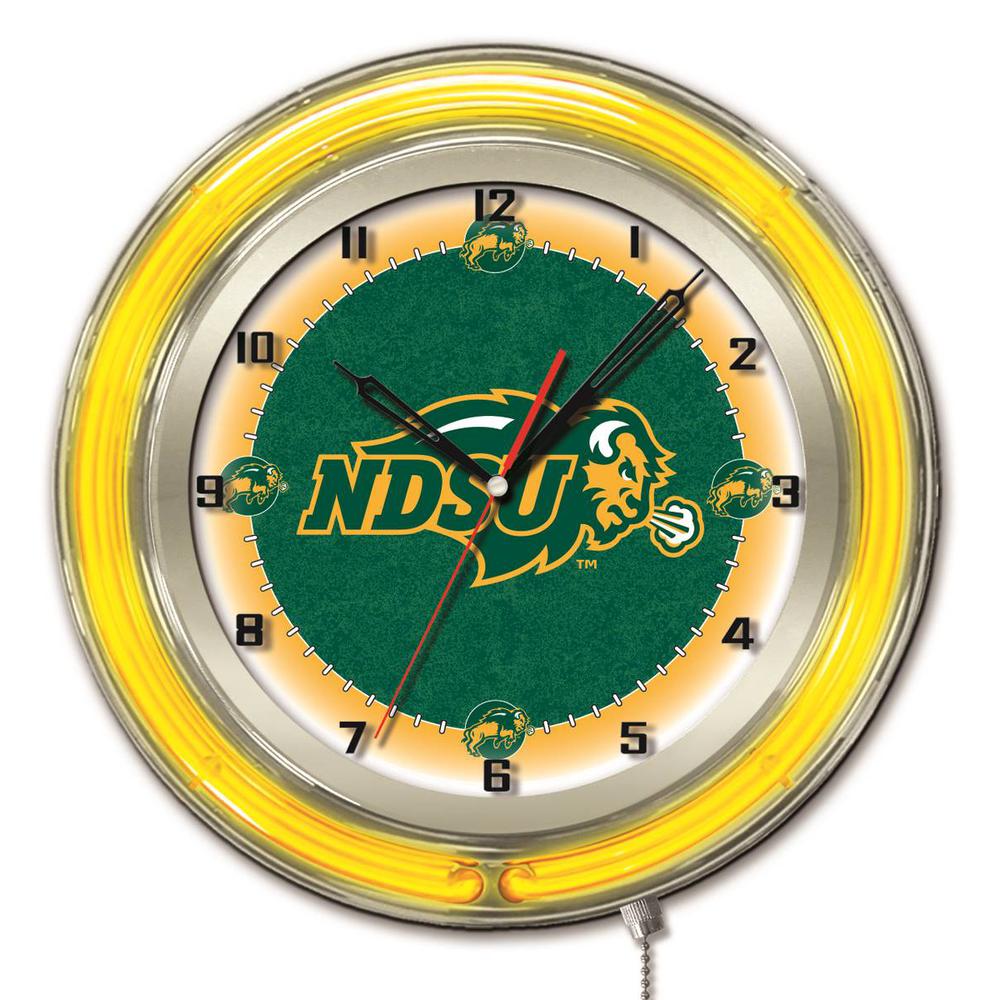 North Dakota State 19" Neon Clock. Picture 1