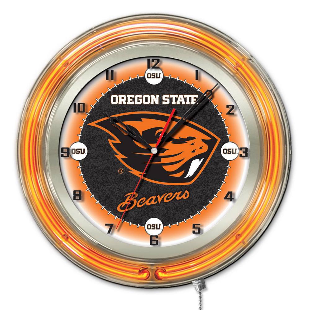 Oregon State 19" Neon Clock. Picture 1