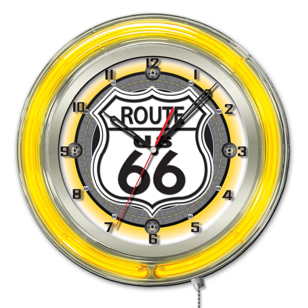 Route 66 Neon Clock. Picture 1
