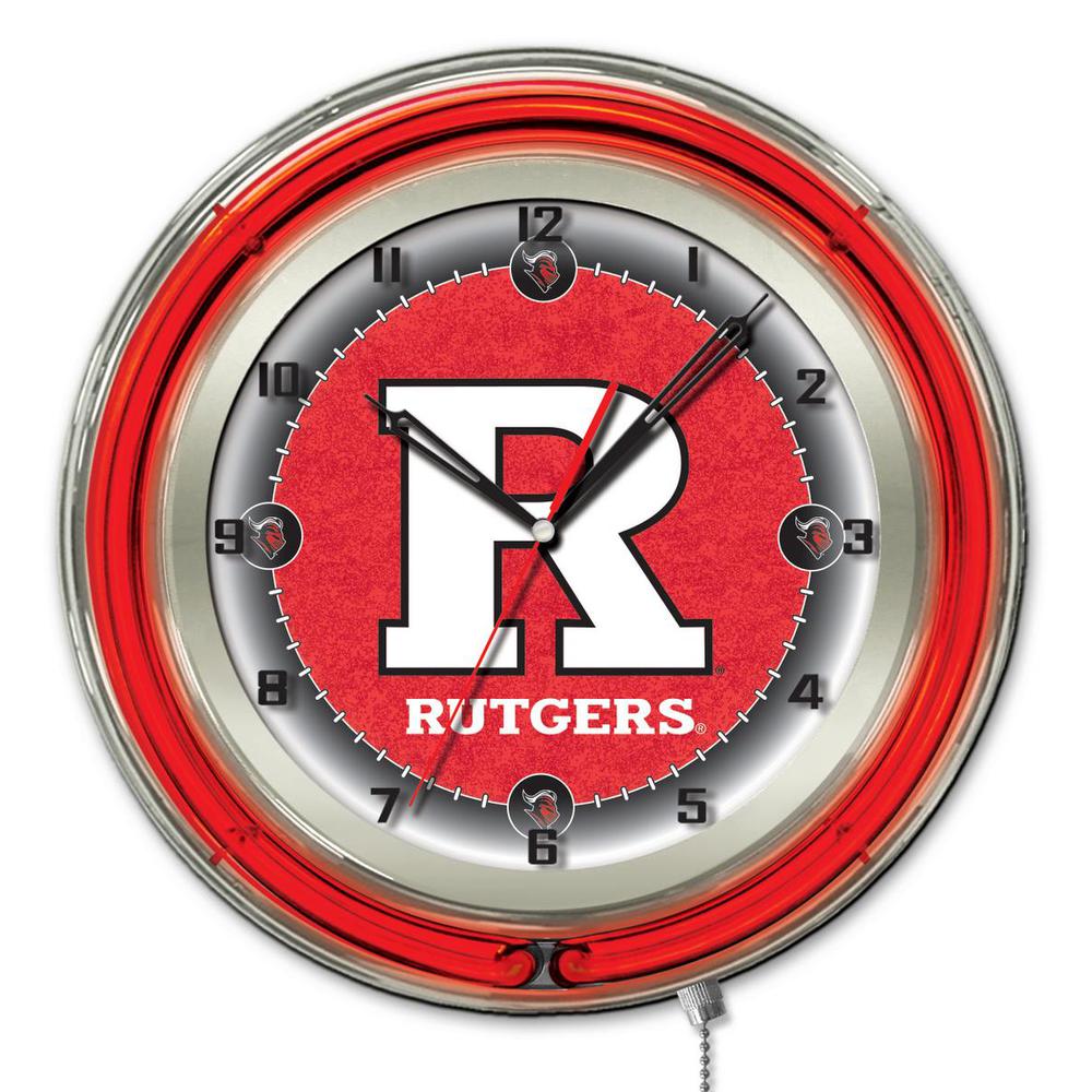 Rutgers 19" Neon Clock. Picture 1