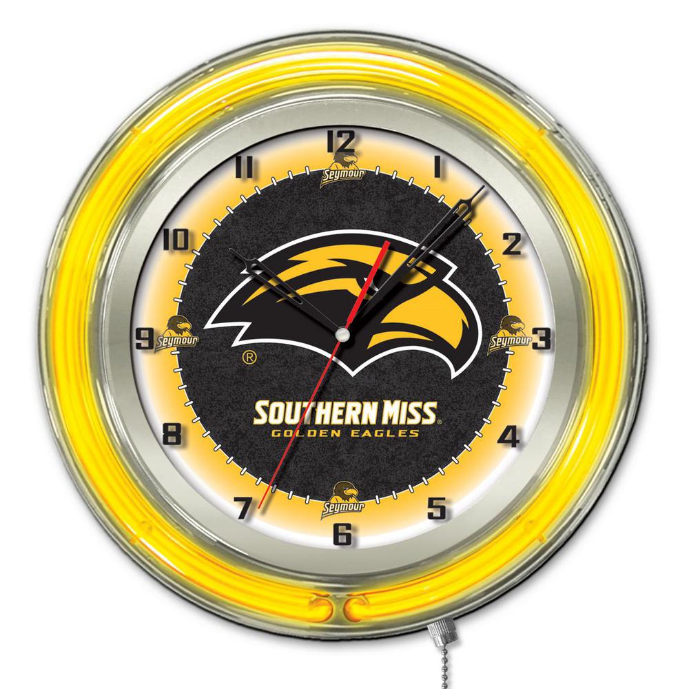 Southern Miss 19" Neon Clock. Picture 1