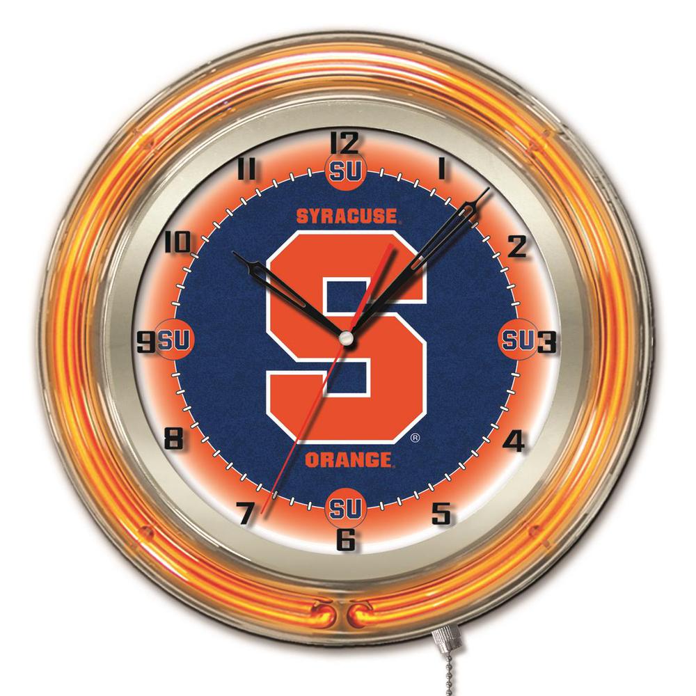 Syracuse 19" Neon Clock. Picture 1