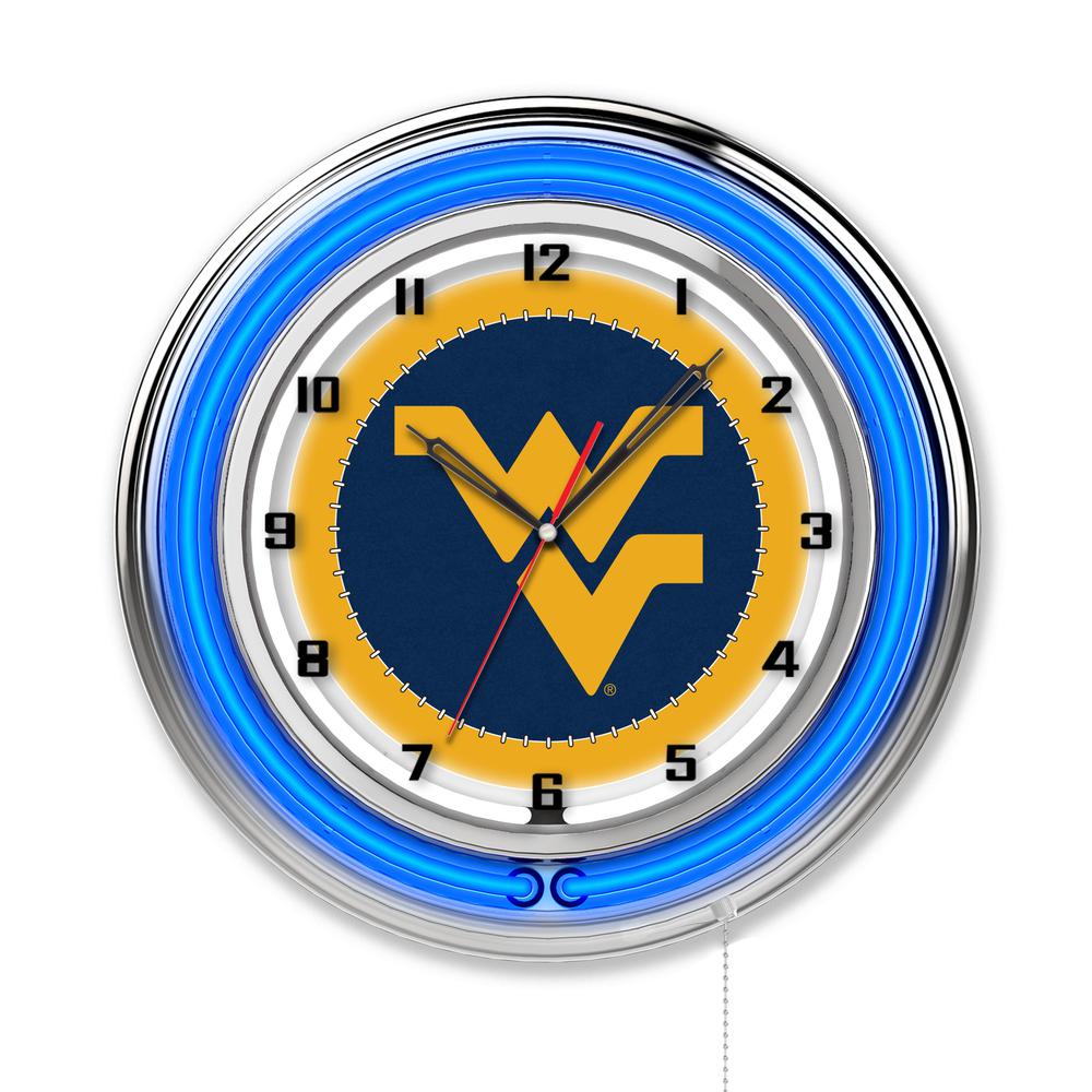 West Virginia 19" Neon Clock. Picture 1