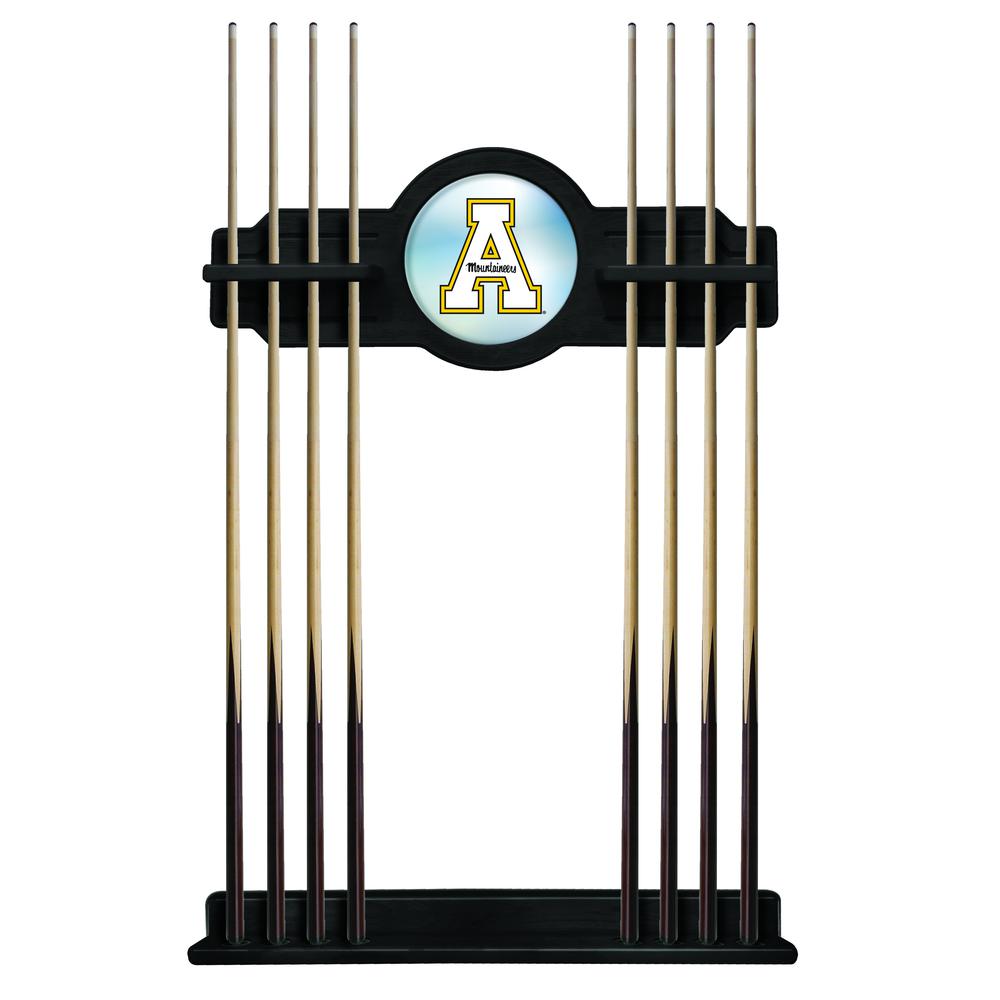 Appalachian State Cue Rack in Black Finish. Picture 1